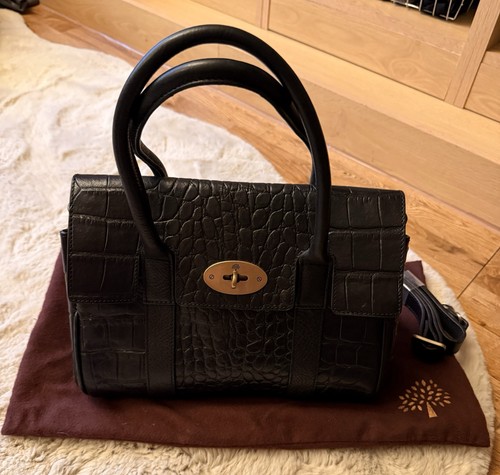 Mulberry bayswater croc - mulberry,
