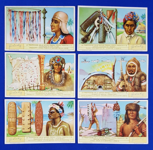 Liebig cards set - cards, sending