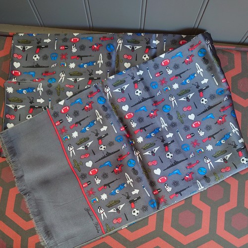 Mod style silk scarf - style, scarf/wool