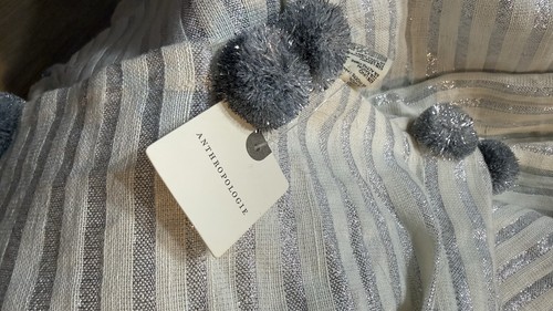 Anthropologie linen silver