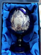 Masonic Bristol Blue Glass