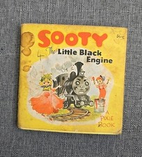 1950’s Vintage Sooty The Little Black Engine A Pixie Book By Hilda Boswell