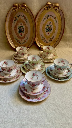 Aynsley teaset ditsy roses - aynsley,