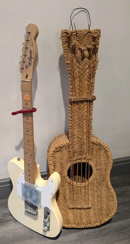Rare wicker guitar full - rare,