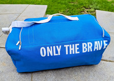 Vintage Diesel Blue Only The Brave Duffle Bag Gym Holdall Retro Shoulder Sling