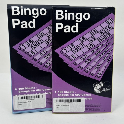 Bingo pads 200 sheets total - bingo, 2x