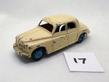 VERY RARE DINKY TOYS 140B ROVER 75 DIECAST MODEL CAR CREAM BODY BLUE HUBS!