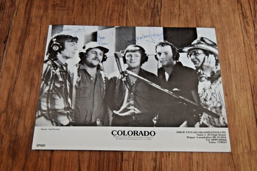 Signed band photo colorado - signed,