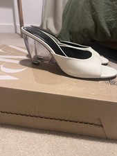 Zara Perspex Wedge Heels Size