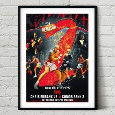 Chris Eubank Jr vs. Conor Benn 2 2025Fight Poster | Boxing Wall Art Print | UFC