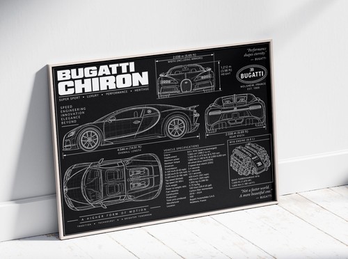 Hypercar bugatti chiron poster - hypercar,