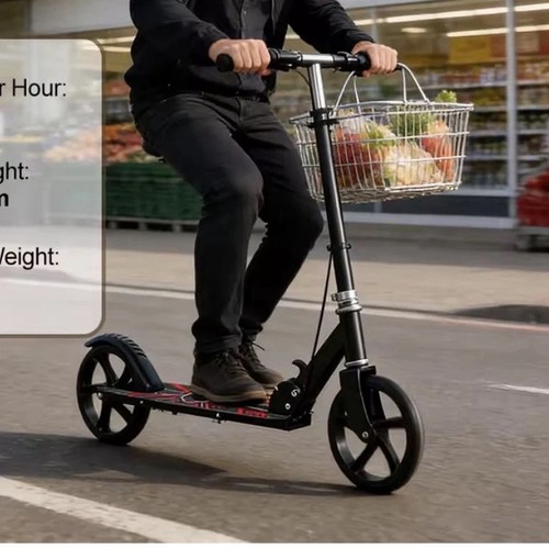 Foldable commuter scooter with - commuter,