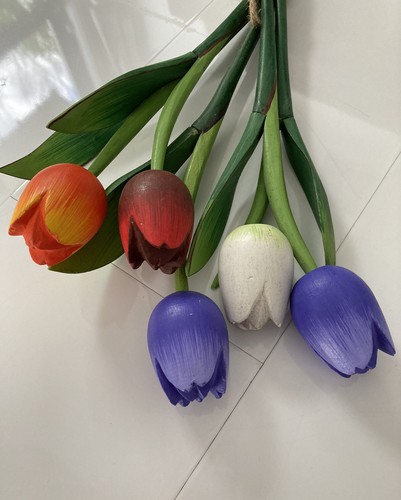 Wooden decorative flowers hand - decorative, flowers,hand