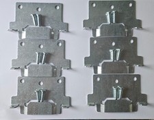 6 x IKEA Malm Mounting Bracket Plate for SKORVA Midbeam +Screws (116791, 110789)