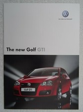 VW Golf GTI Brochure 2004 - 2.0 Litre FSI 200PS Manual & DSG. 24 pages.