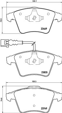 Brake pad set disc - pad,