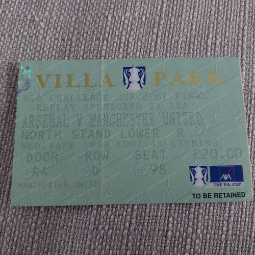 Ticket stub arsenal - ticket, -arsenal