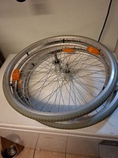 Sunrise Medical Breezy Wheelchair Wheels 23inch Solid Pin Style Pair