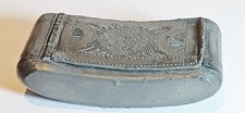 19th century Pewter curved