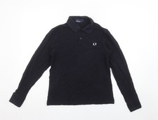 Fred Perry Boys Black Long