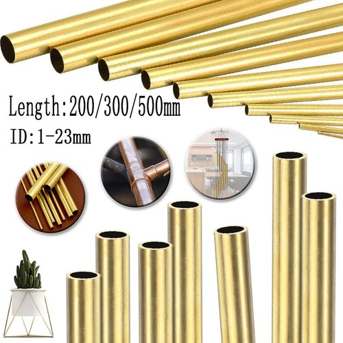 Brass round tube 300mm length - round,
