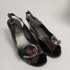 Stuart Weitzman Russel & Bromley Heels UK 6 Womens Tortoise Shell Brown WRDC31-D