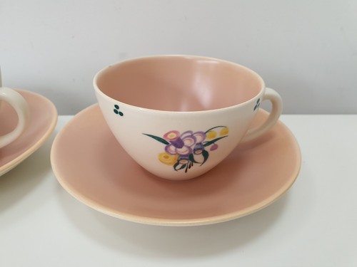 Floral poole pottery tea cup - tea, &