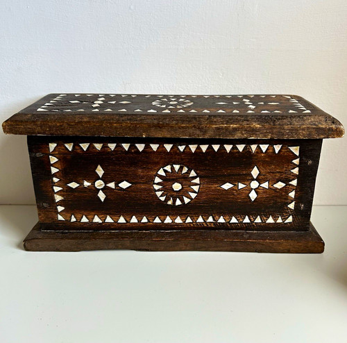 Vintage wooden rustic trinket - vintage,