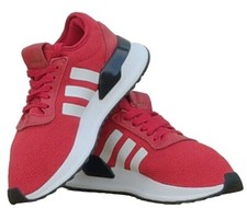 ADIDAS U PATH X JUNIOR KID LUSH RED WHITE SPORTS TRAINERS EG7421 SZ UK 4 EU 36.5