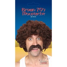 1970's Style Brown Tash Fake