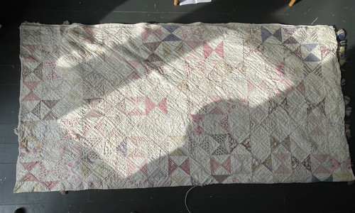 Vintage hand made patchwork - vintage,