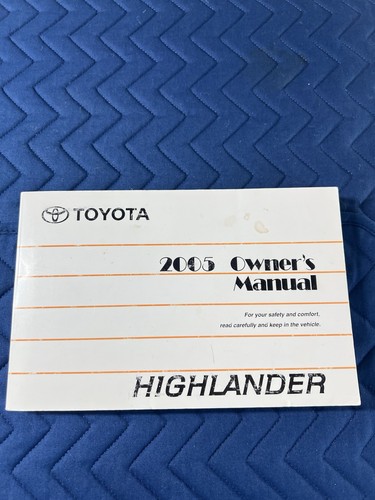 Toyota 2005 highlander owner - toyota, owner's