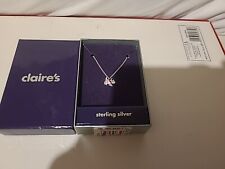CLAIRE's ACCESSORIES Sterling Silver Scottie Dog Necklace Never Worn