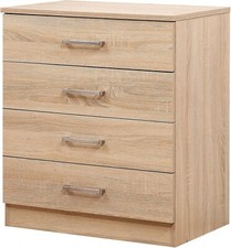 SONOMA OAK 4 DRAWER CHEST