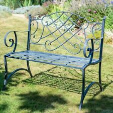 Shabby Chic Metal Garden Bench