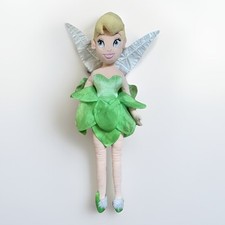 Disney Parks Tinker Bell Peter Pan Large Fairy Plush Doll Toy Green Vintage Cute