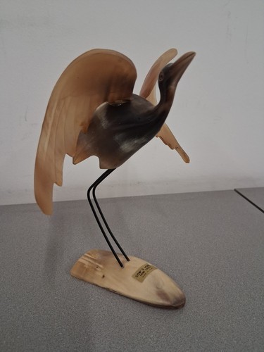 Vintage cow horn - horn, bird