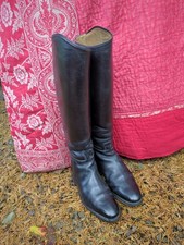 Pre-Used Cavallo Black Leather Ladies Riding Boots UK women's size 6