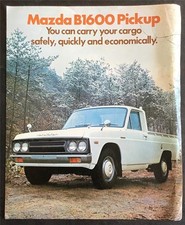 MAZDA B1600 PICK UP LF Sales Brochure 1973 #7507T109-140