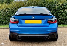 BMW 2 SERIES F22 COUPE M4 STYLE GLOSS BLACK REAR BOOT TRUNK LIP SPOILER