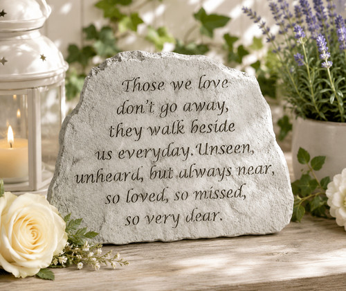 Memorial grave stone - stone, plaque