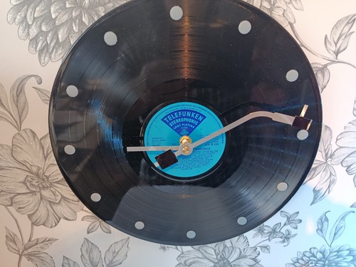 Vinyl record clock - vinyl,
