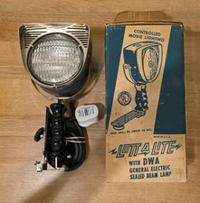Vintage Lott A Lite Home Movie Lighting Sealed Beam GE Uniflood Lamp