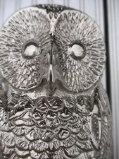 Large Nickel Owl door knocker