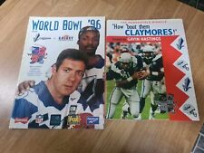 NFL World League of American Football Scottish Claymores Book and Magazine