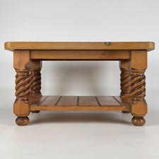Vintage 20th Century Barley Twist Coffee Table In Pine ( REF AF-4073 )