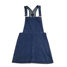 Topshop Blue Denim Pinafore