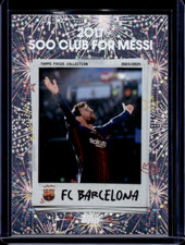 TOPPS FC BARCELONA FOCUS 2023-2024 2017 500  CLUB FOR MESSI  FIREWORK PARALLEL