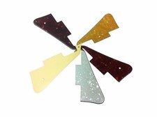 Les Paul type pickguards - cream, red / brown tortoise, white / gold pearloid