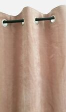 Next Pink Blush Soft Velour Standard Lined Eyelet Curtains 117x183,46x72"rrp£85